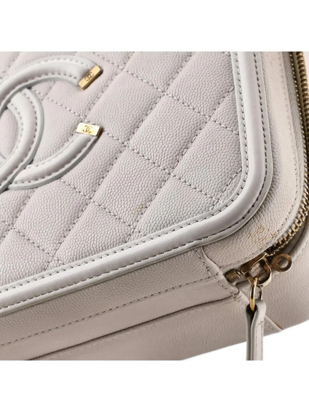 Chanel Filigree Vanity Case Quilted #258781C44B
